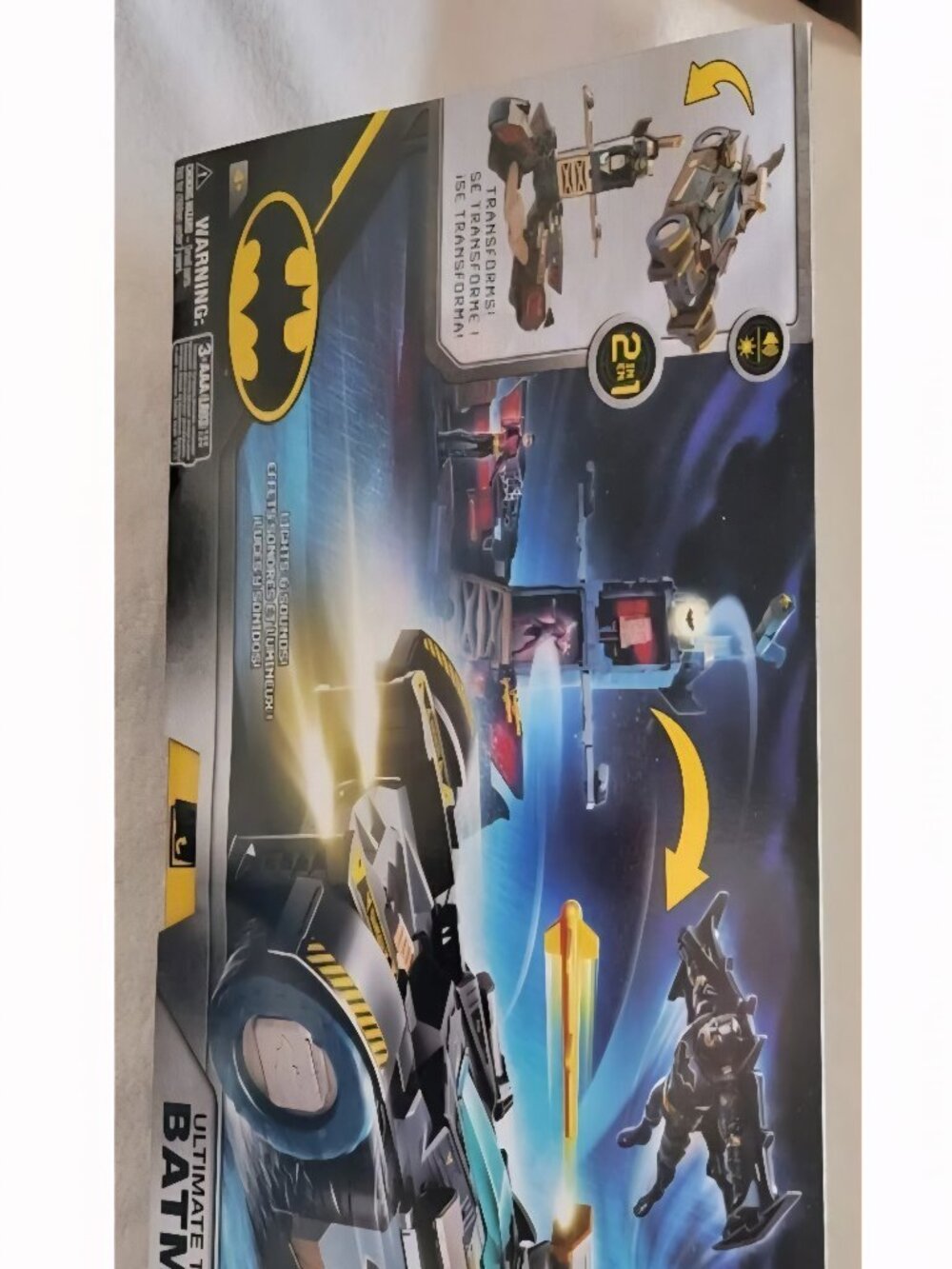 Transforming Batmobile, 2-in-1 Playset with Figure and Glider, Lights &
